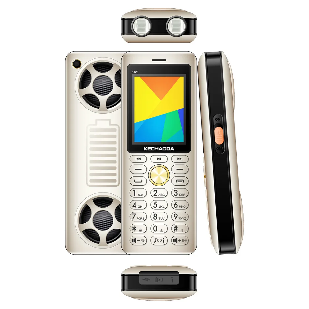 GUOPHONE K1232.8 &quot4 частоты мобильный телефон 3 карты 6000 мАч караоке большая батарея