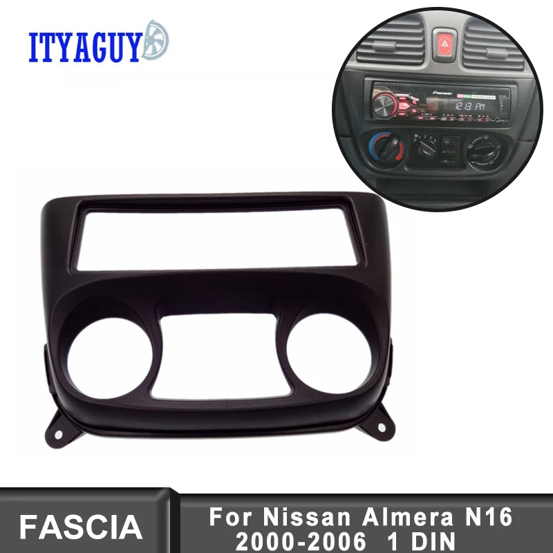 Автомобильный радиоприемник 1 Din облицовка для NISSAN Almera N16 2001 2006 комплект установки