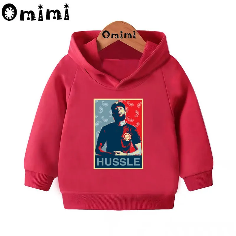 Детские толстовки в стиле хип-хоп, рэпер Lil Peep Nipsey Hussle детские толстовки с капюшоном пуловер для малышей Топы, одежда для мальчиков и девочек KMT5280