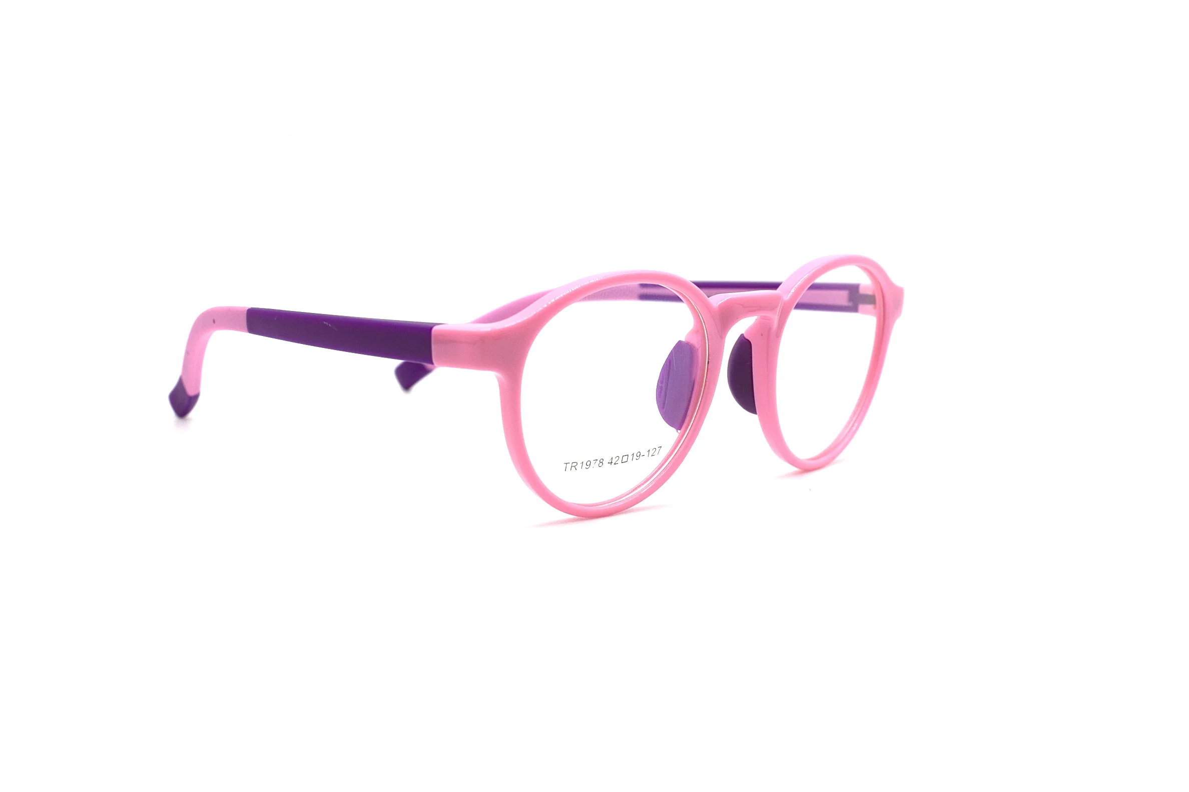 Pink LuckTime милые детские очки, оправа TR90, мягкие очки для близорукости, оправа для детей по рецепту, детские оправы для очков#1978 - Цвет оправы: Pink