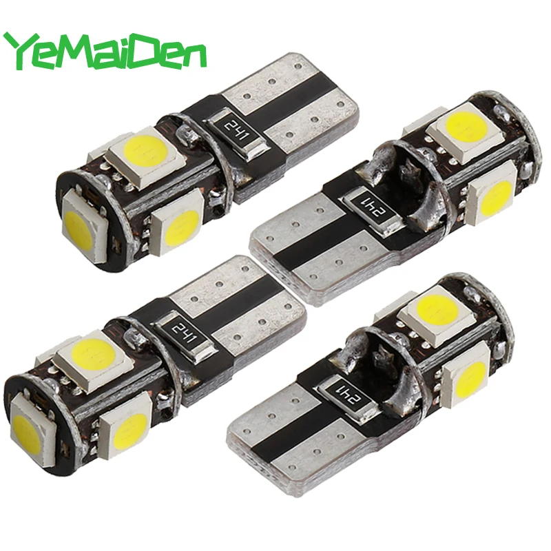 Светодиодная лампа T10 Canbus 12 В 5 SMD белая 6000K 5W5 W5W светодиодный светильник па без