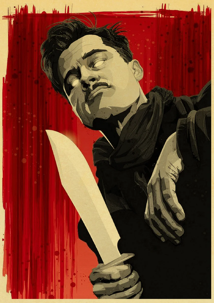 E163 Quentin Tarantino Movie Kill Bill Inglourious Basterds The Hateful Eight Poster High Quality Kraft Paper Home Room Decor - Цвет: E163