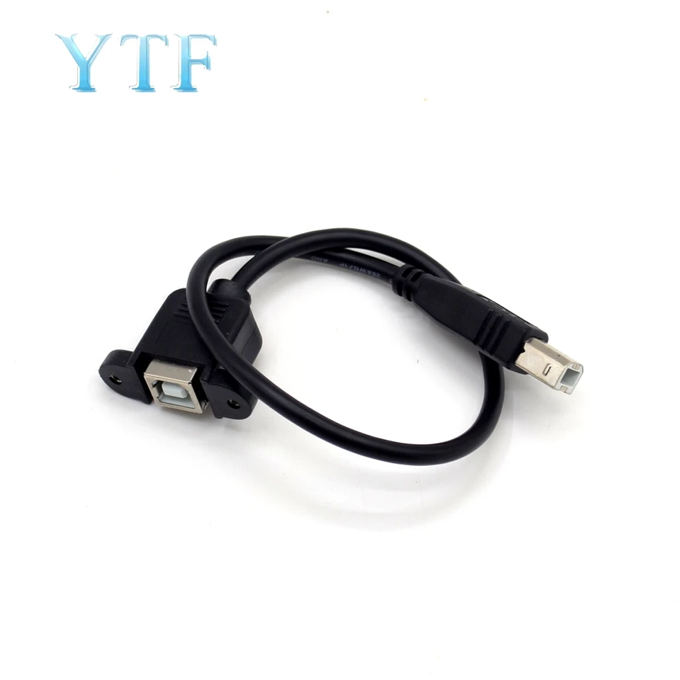 Удлинительный шнур с отверстием для винта и портом USB Type B 3D принтера|cord|cord holecord male