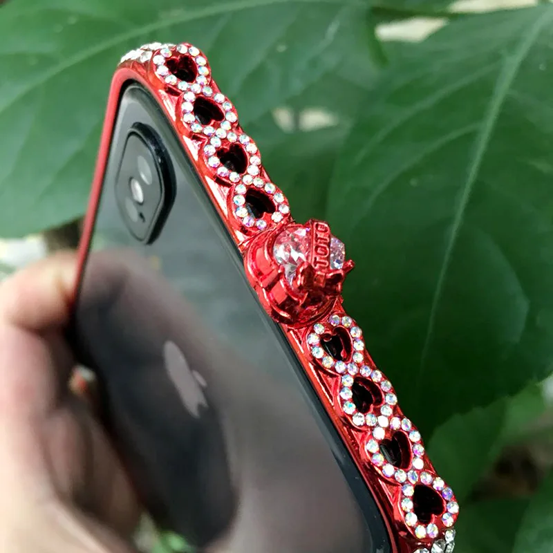 Горячая дрель Роскошная Алмазная рамка с сверлом для iphone x xs