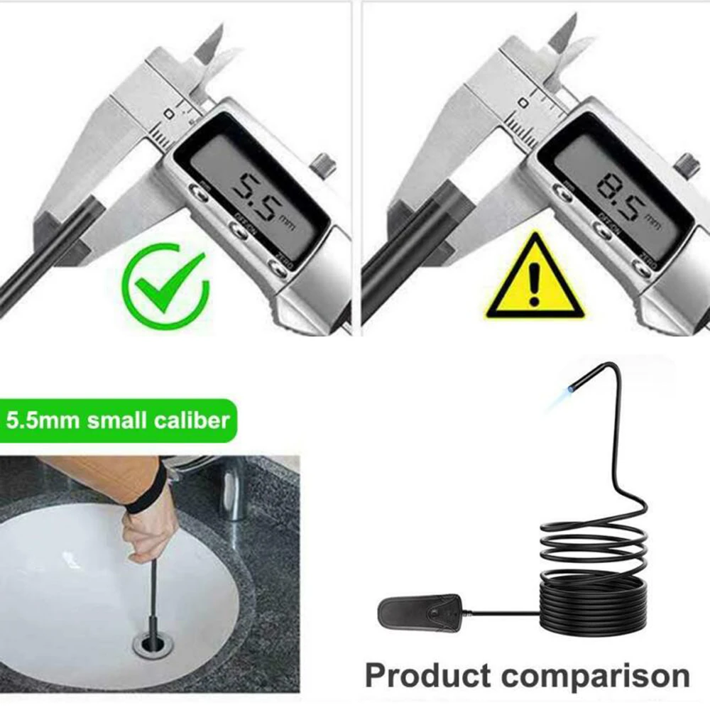 

WIFI Wireless Waterproof Lens Endoscope Borescope 1080P Inspection Camera Parts