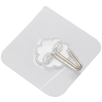 

Adhesive Hooks Wall Hooks Heavy Duty Stick on Strong Waterproof Ceiling Hangers Nail Free 10kg Max Rotarable Hook Tip Hanging Ho