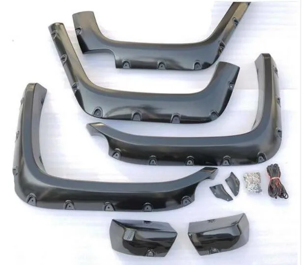 FJ Cruiser 8pcs ABS Black Car Wheel Arch Eyebrow Stripe Car Fender Wheel Cover For Toyota FJ Cruiser 2007