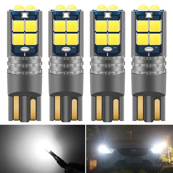 

4x T10 W5W LED Canbus Light Bulbs Car Interior Reading Parking Lights No Error 12V for BMW Audi Mercedes BENZ White Red Yellow