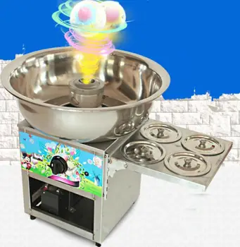 

CE Fancy art stainless steel Commercial gas cotton candy machine Free shipping