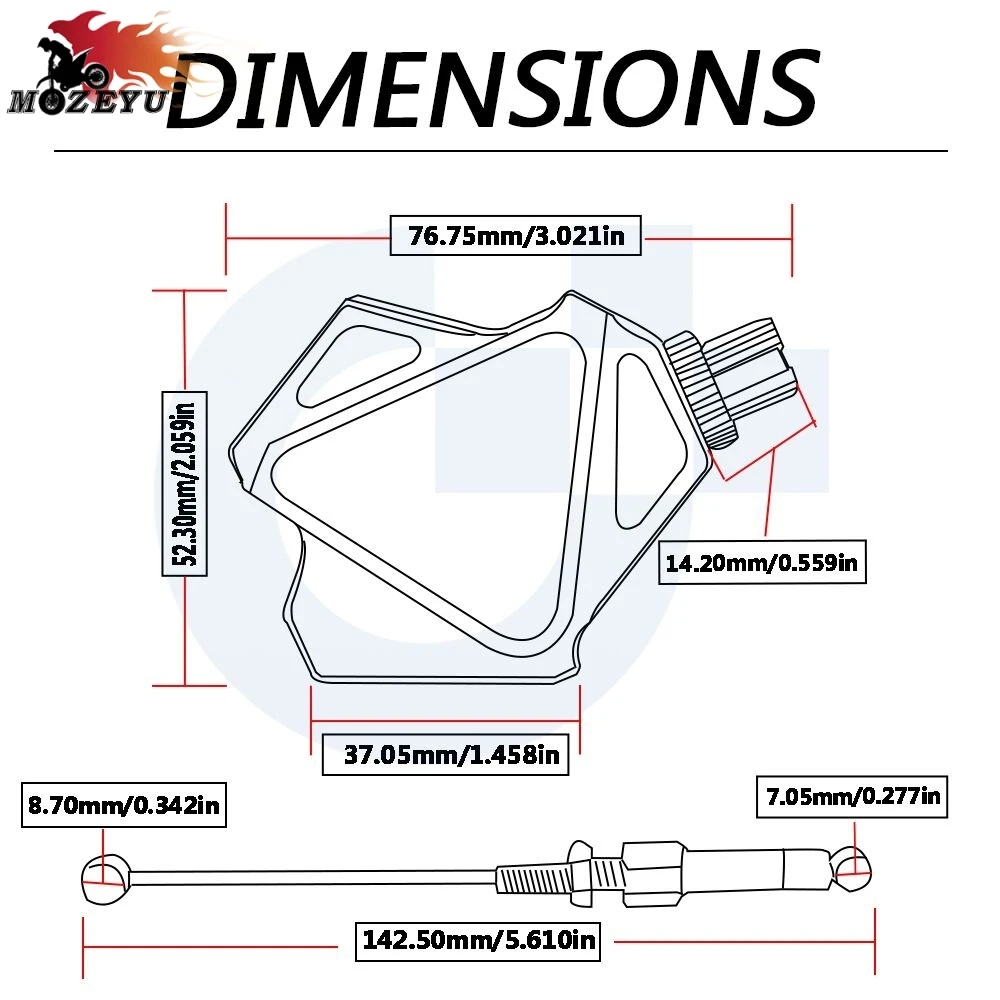 Для Kawasaki KDX 125/250 KDX125/KDX250 SR KDX125SR/KDX250SR двигатель мотоцикла CNC трюк рычаг сцепления легко тяните кабельная система