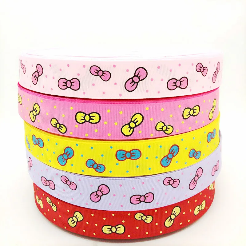 Репсовая лента с бантом 5 ярдов 1 дюйм|grosgrain ribbon|10 yardribbon wedding |