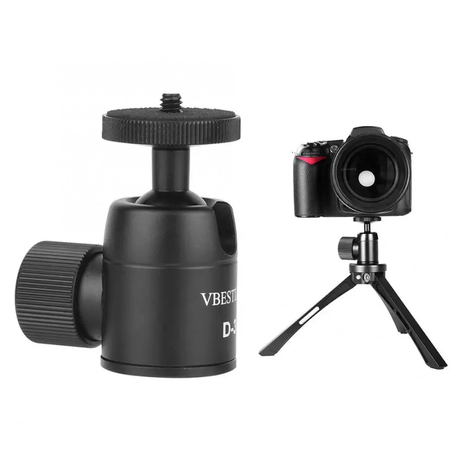 Vbestlife D-3 мини 360 Вращающаяся сферическая камера шаровая Головка с металлическим держателем стенд камера шаровая Головка