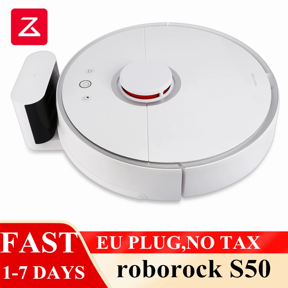 

Roborock S50 Xiaomi Robot Vacuum Cleaner 2 Mi Smart Carpet Cleaning Dust Sweeping Wet Mopping Robotic Planned Clean EU Plug