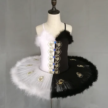 

2020 New Professional Ballet tutu black skirt dancer performance classical adult tutu Dress Woman Platter pancake tutu costume