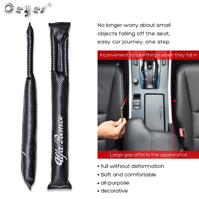 Ceyes аксессуары для стайлинга автомобилей чехол для Alfa Romeo Mito Giulietta 147 156 159 Авто герметичность сиденья зазор полосы Крышка колодки герметичные