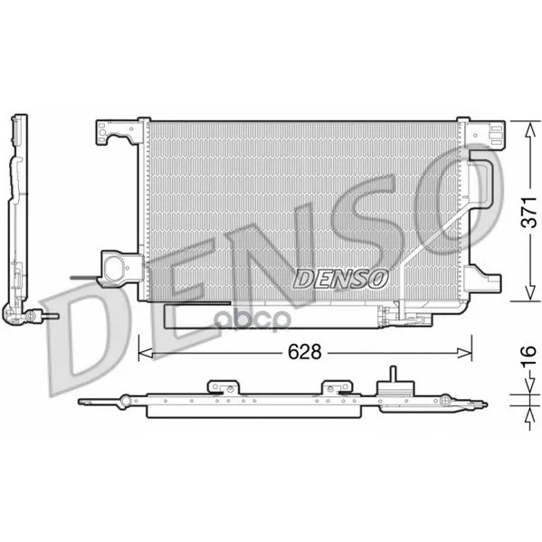 Конденсатор, Кондиционер Denso арт. DCN17026