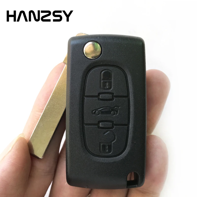 CE0523/CE0536 автомобильный Корпус ключа для Peugeot 407 408 207 208 307 607 партнер HU83/VA2 лезвие дистанционного флип складной ключ чехол Брелок Обложка