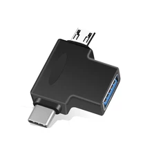 2 в 1 телефон OTG адаптер Micro usb type C к USB 3,0 конвертер зарядный кабель синхронизации данных для huawei LG htc samsung Xiaomi