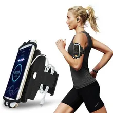 Универсальный держатель для мобильного телефона, сумка для спорта на открытом воздухе, держатель для телефона для бега, вращающийся на 180 градусов с ключом, держатель для наушников