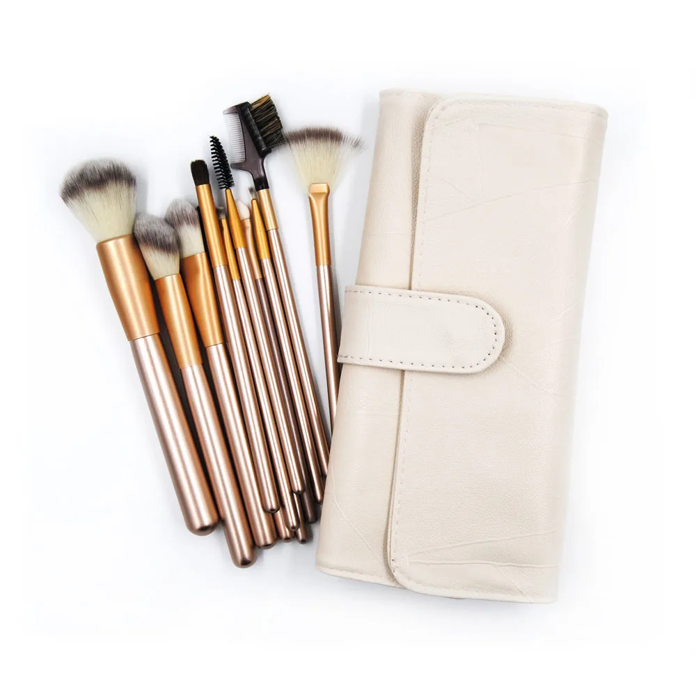12/18/24/32 шт. кисти для макияжа Профессиональная мягкая Косметика Make Up набор кистей Кабуки Базовая Помада Кисть Красота, макияж, губная помада - Handle Color: 12Pcs