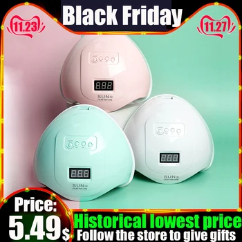 

2020 Nail Dryer 48W UV LED Lamp For Gel Varnish Nails Gel Polishing 30S/60S/99S Timing Lamp Nail Dryer For Drying Nail Art Tool