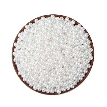 

2000Pcs White Pearl Round Loose Beads for Jewelry Making For Needlework Beads DIY Bracelet & Necklaces 3-20 MM