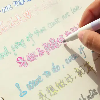 

8 Colors Double Line Outline Pen Set Metallic Color Painting Highlighter Supplies Writing Pen For Art School Marker H4U7