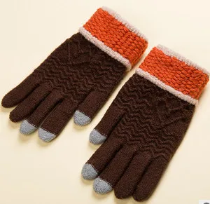 Зимние женские перчатки guantes, сохраняющие тепло, мягкие теплые перчатки с сенсорным экраном