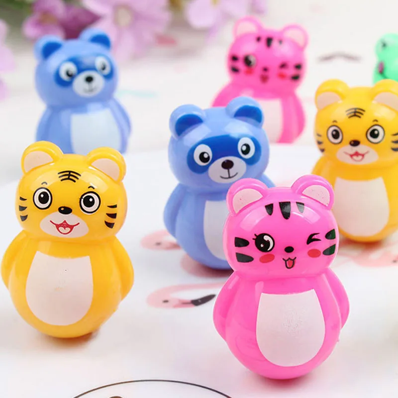 

8Pcs/set Baby Cartoon Animal Mini Tumbler Toys Children Learning Educational Nodding Tumbler Classic Development Toy Gifts
