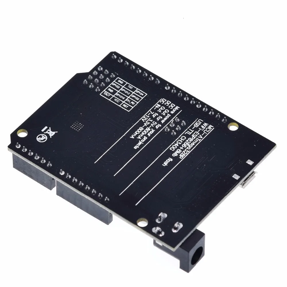 TZT UNO+ WiFi R3 ATmega328P+ ESP8266(32 Мб памяти) USB-TTL CH340G для Arduino Uno, NodeMCU, WeMos ESP8266 новое поступление