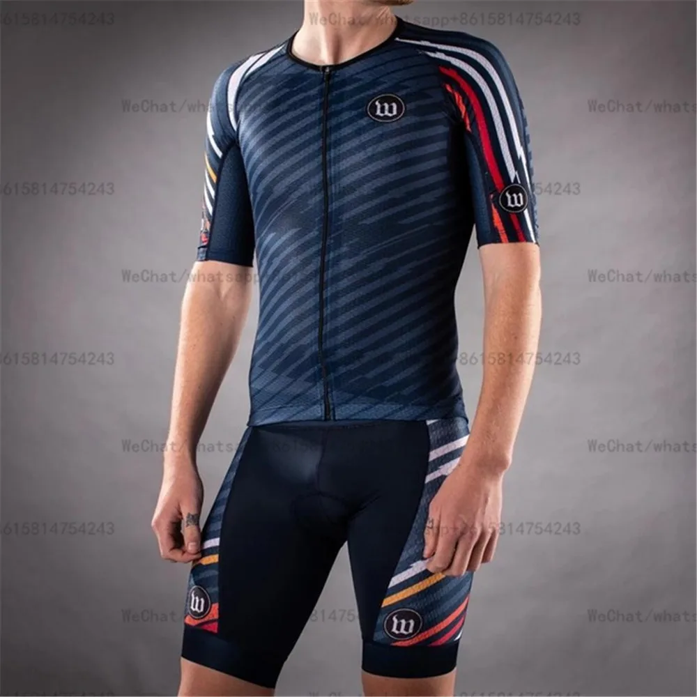 set-10 Wattie ink, Мужская велосипедная майка, с повязкой на голову, комплект для триатлона, одежда для горного велосипеда, велосипедная униформа, Ropa Ciclismo, велосипедные комплекты - Цвет: set-10