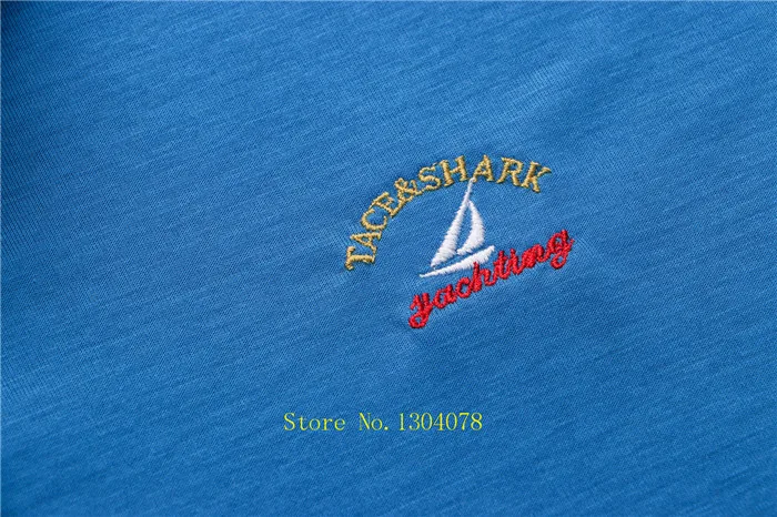 Модная Высококачественная Мужская рубашка поло, бренд Tace& Shark, модная деловая рубашка поло homme, однотонная, Европейский и модный стиль shark
