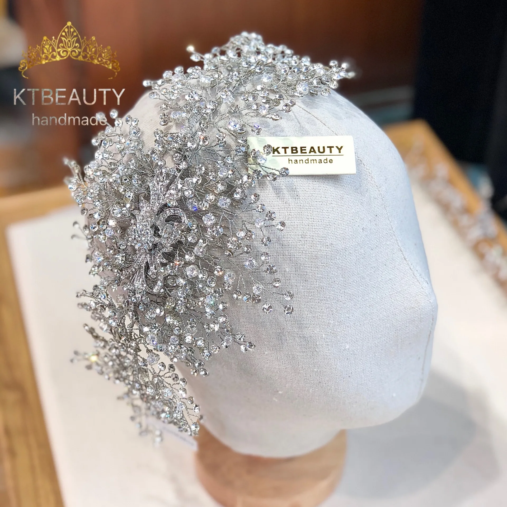 Новая тиара Стразы большого размера Серебряная/Золотая Гибкая женская свадебная