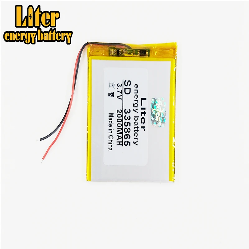 335865 3 7 V 2000mAh литий-полимерный LiPo аккумуляторные батареи для PAD GPS PSP Vedio |