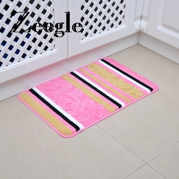 

Zeegle Jacquard Entrance Doormat Non-slip Bathroom Bath Mats Bedroom Dust Floor Carpet Absorbent Kitchen Area Rug Prayer Mat