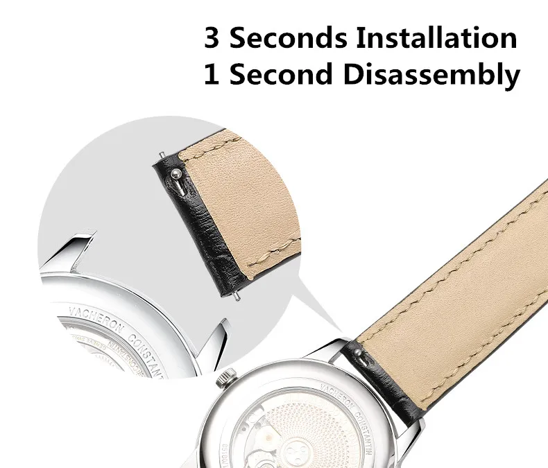 Кожаный ремешок для часов iStrap 18 мм 20 мм 22 мм 24 мм для samsung Galaxy Watch 42 мм 46 мм быстросъемный браслет ремешок