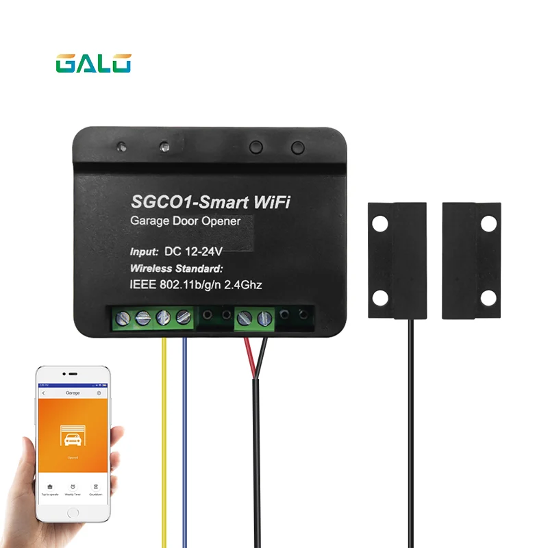 Реле wifi переключатель дистанционного управления гаражная дверь Открыватель приемник wifi умный приемник galo ворот Открыватель дистанционного управления доступ к двери - Цвет: with sensor