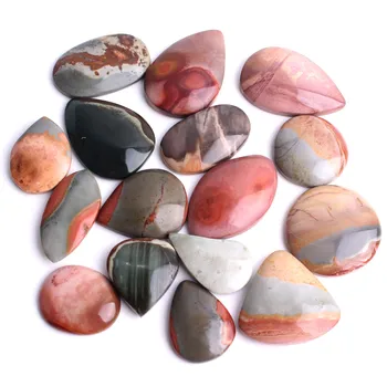 

Natural Polished Colorful Polychrome Jasper Freeform Shape Polished Crystal Slice Random Shape Pendant Healing Gift