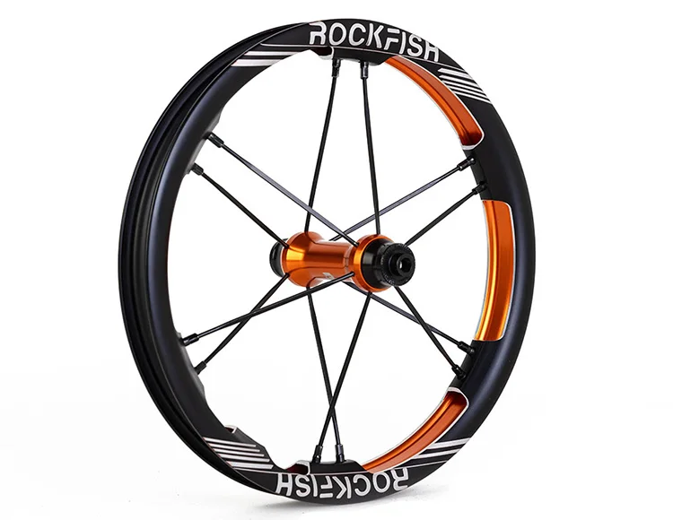Нажимная велосипедная колесная набор с выемкой Rockfish R6 детский велосипед 85 90 95 мм CNC алюминиевый сплав 12 дюймов