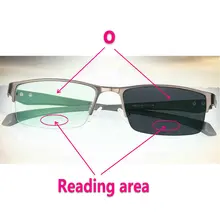 MINCL негабаритных мужчин и женщин солнцезащитные фотохромные очки для чтения сверхлегкие бифокальные прямоугольные очки для пресбиопии для мужчин и женщин NX