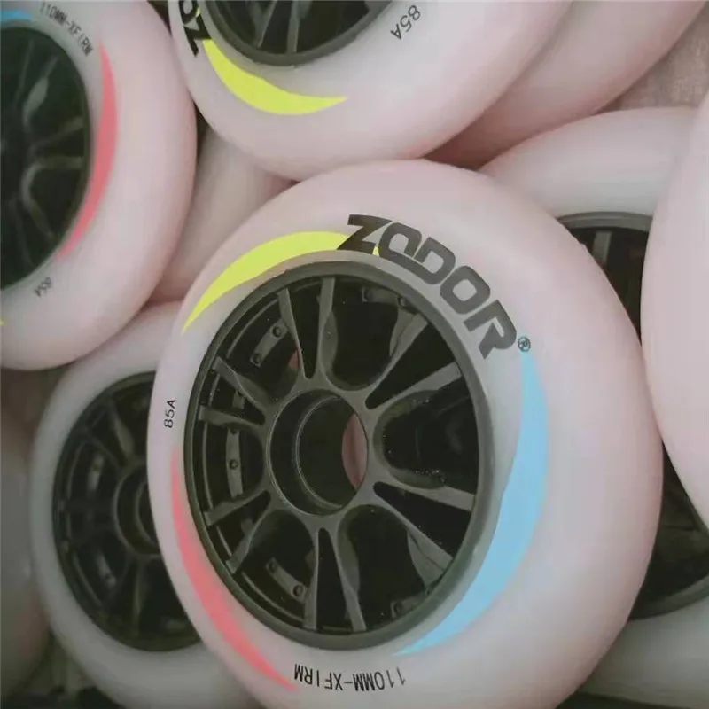 85A XFirm track inline speed skates wheel dual-hardness 65A inner layer durable PU god grip race speed tire better than MPC