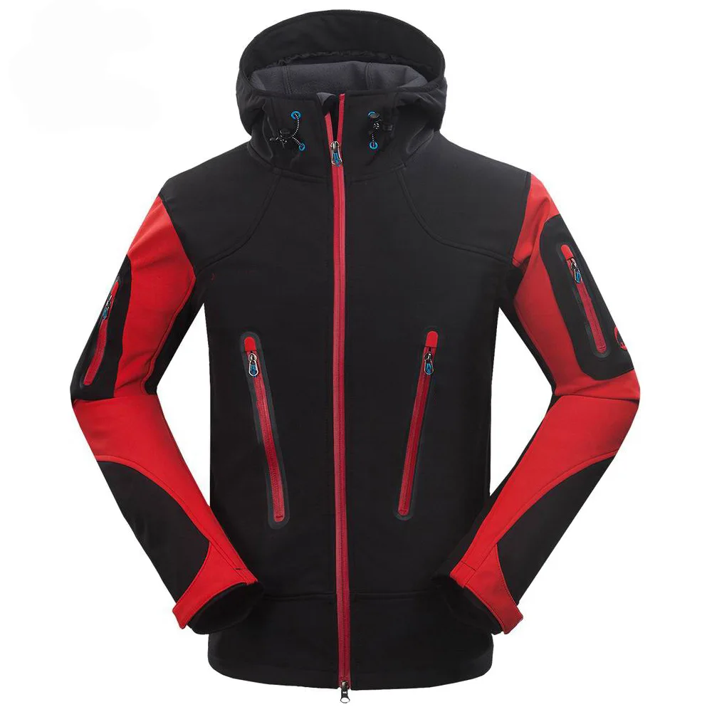 Красивые зимние осенние мужские куртки VogueJackets мягкая оболочка водонепроницаемые ветрозащитные пальто с капюшоном ветровка верхняя одежда военная походная куртка
