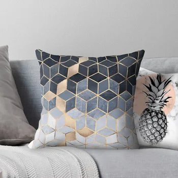 

Pineapple Leaf Yellow Cushion Cover Pineapple Printing Plush Decorative Pillowcase Yellow Throw Pillow Case for Sofa LXY