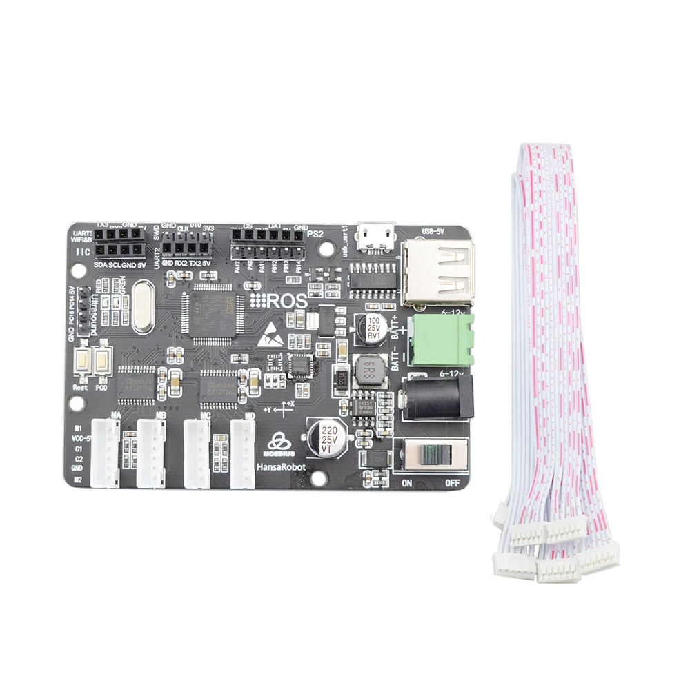 Stm32f103rct6 Mecanum Wheel Control Board PID Closed-Loop Motor Drive Omni Robotic Arm Open Source Ros Controller Oled afbeelding