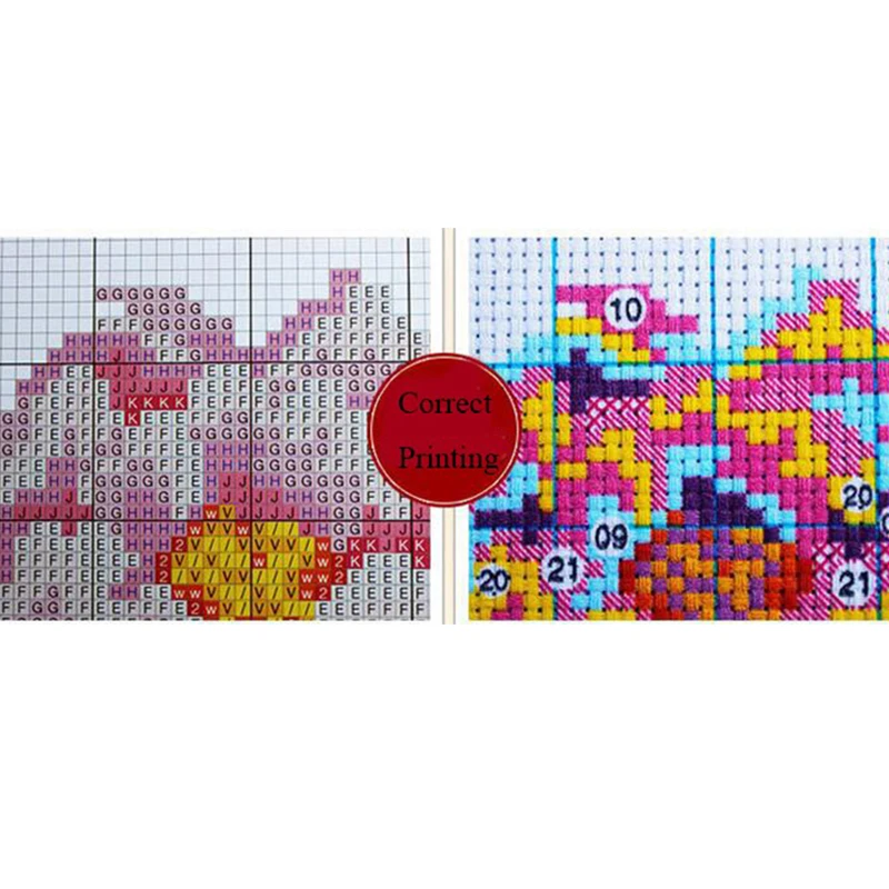 Рукоделие сделай сам DMC Вышивка крестом наборы для вышивания точные напечатанные