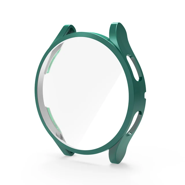 Samsung Galaxy Watch 4 Screen Protector 40mm 44mm, All-Around TPU Anti-Scratch Flexible Case Soft Protective Bumper Cover Green