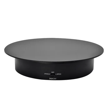 

Electric Rotating Jewelry Display 2 Speeds Jewelry Organizer Stand Photography Display Base USB Interface Rotating Turntable