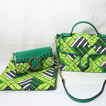 Анкара ткань для платья африканская вощеная ткань принтом с 2 шт Женская сумка 6 ярдов Хлопок Ткань для лоскутного TN-A30