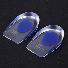 

Posture Corrector Foot Protection Support Silicone Gel Insoles Height Increase Foot Orthotic Arch Support Heel Pads Blue Health