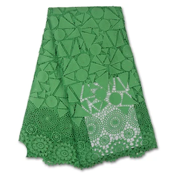 

NIAI African Guipure Net Cord Lace Fabric Stoned Nigerian Water Soluble Cord Lace Fabric For Dress For Party Material XY3513B-2